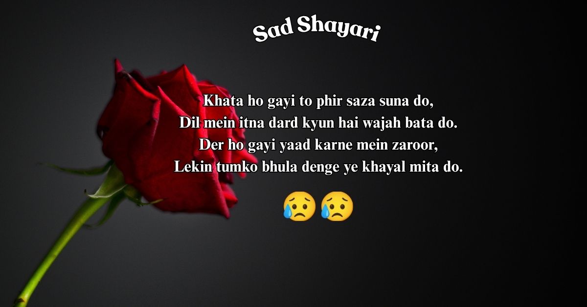 Sad Shayari In Roman English
