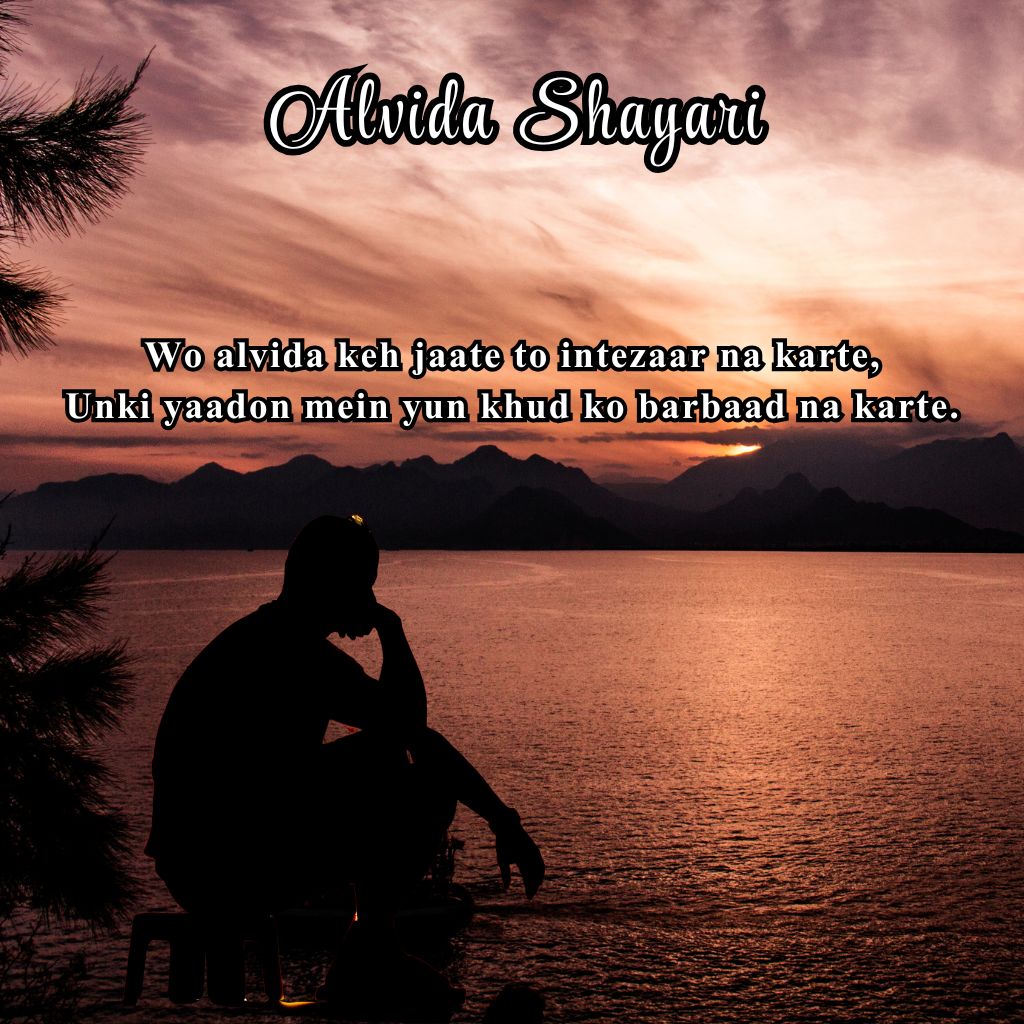 Alvida sad shayari in English  