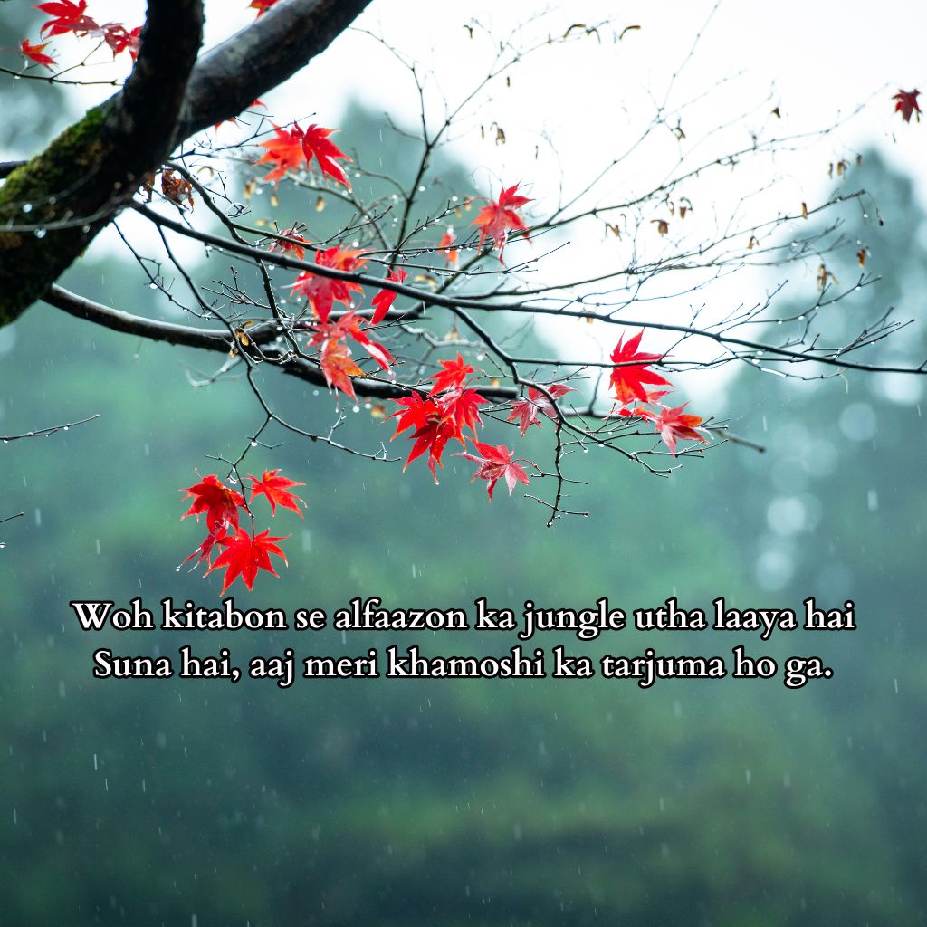 khamoshi shayari in English 