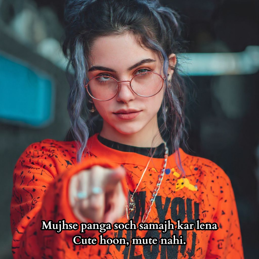 Attitude shayari for girl in English