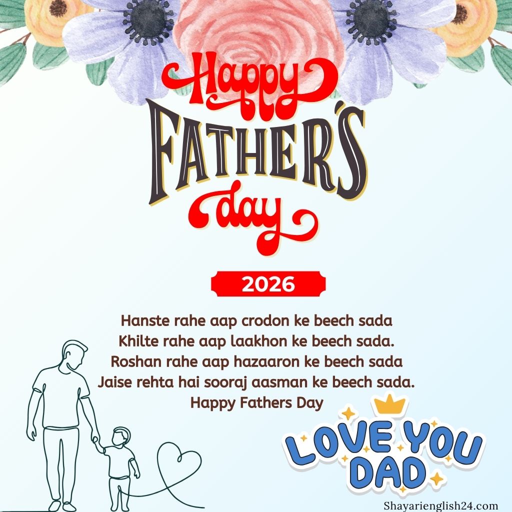 Father day shayari in English