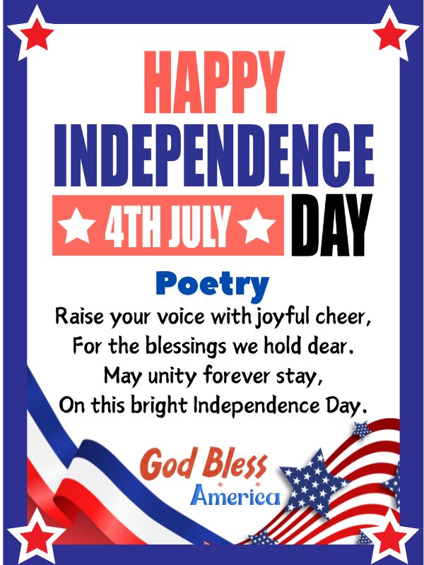 4th of July poetry 2026