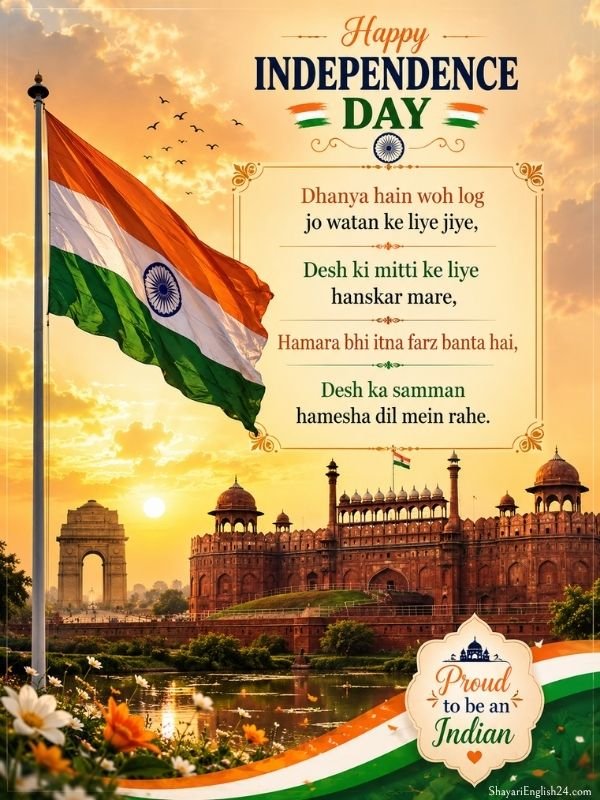 15 August Shayari 2026