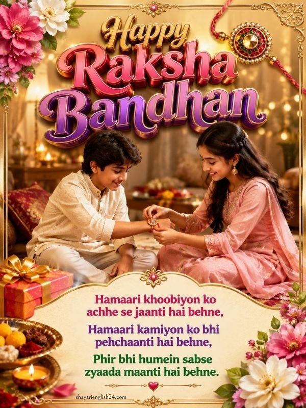 Raksha Bandhan Shayari 2026