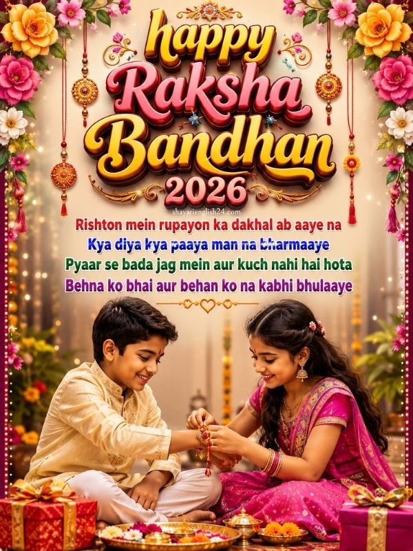 Raksha Bandhan Shayari in English